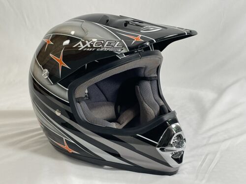 Casco Answer Racing AR1 Motocross Dirtbike Gris/Negro Naranja Detalle Adulto Sm