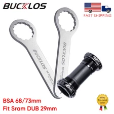 BUCKLOS Dub Bottom Bracket BSA 68/73mm for Sram Crankset Road Bike Install Tools