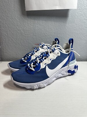 Nike React Element 55 Kentucky Wildcats Blue CK4840-400 Mens Size 4 New W/O Box