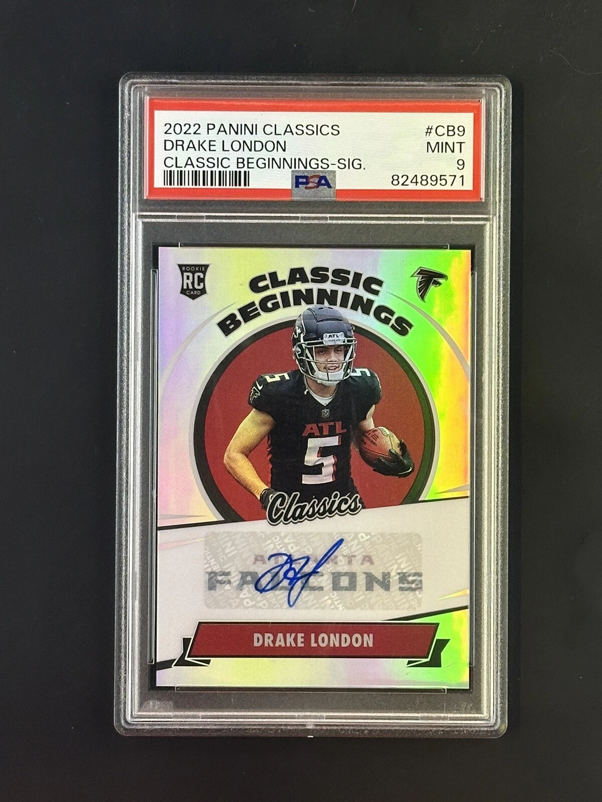 Drake London Panini Classics Classic Beginnings #CB9 Signature