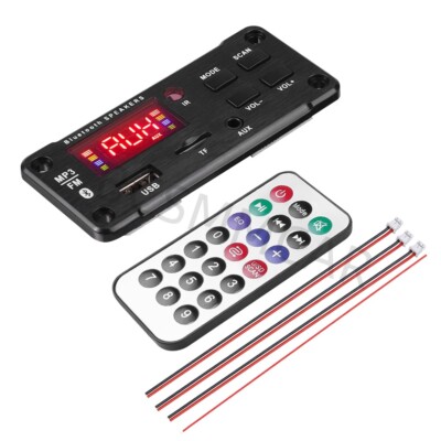 2x25W Amplifier Bluetooth Car MP3 Player Decoder Board FM Radio Power Module