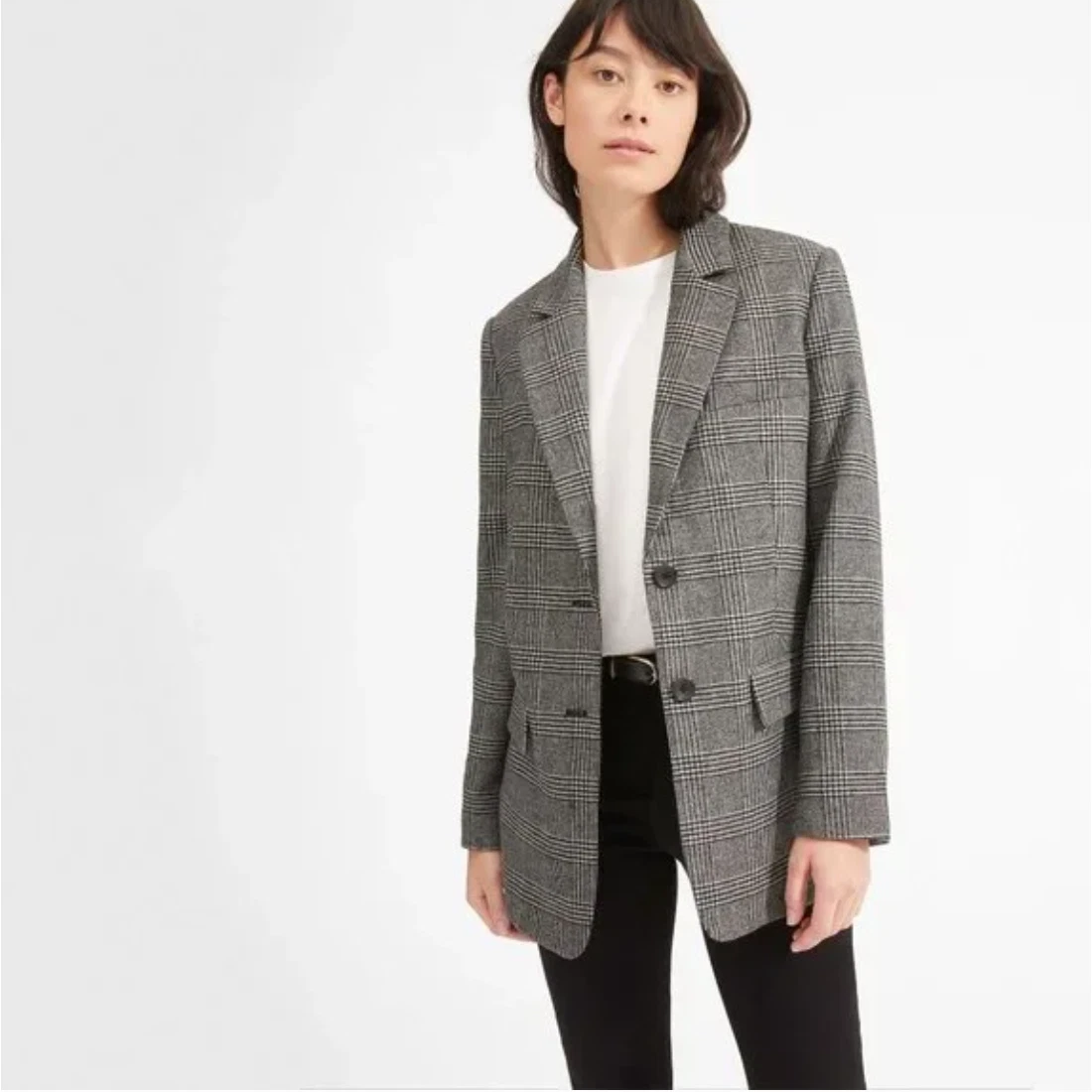 Everlane shop plaid blazer