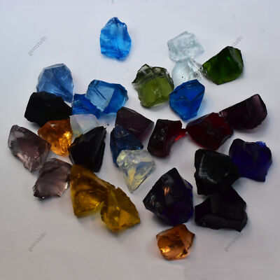 Lab-Created Topaz Mix Color 2000 Ct Uncut Rough Loose Gemstone CERTIFIED Lot