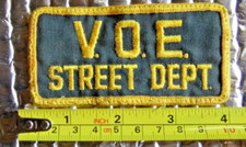 Vintage Patch V.O.E. Street Dept. FREE SHIPPING