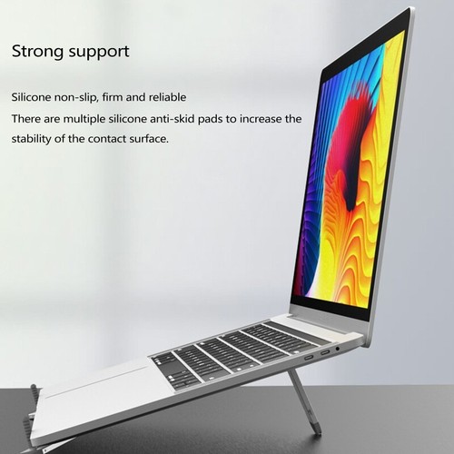 Ergonomic Laptop Stand Aluminum Alloy Riser Holder for 11-15" Laptops & Tablets - Afbeelding 6 van 10