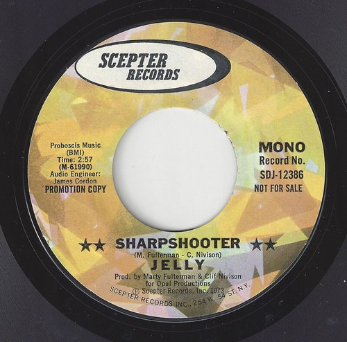 ♫JELLY Sharpshooter/Same Scepter 12386 PSYCH ROCK 1973 45RPM♫ - Picture 2 of 2