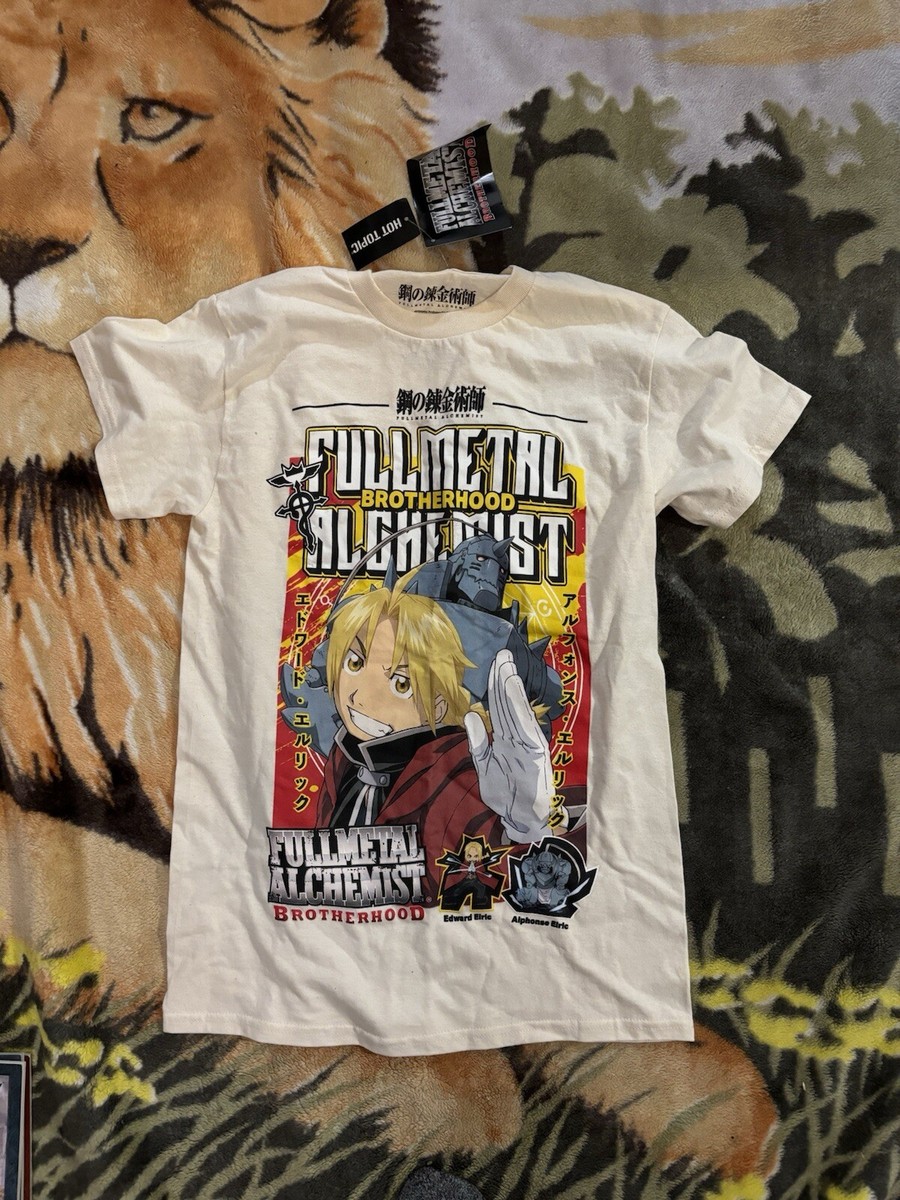 New Full Metal Alchemist Brotherhood T Shirt Sz Med Adult Edward  NWT