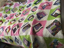 LOG CABIN QUILT 86 X 98