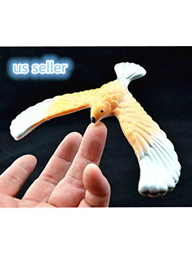 Silver Wing 5.5 Inch Cute Balancing Bird With Clear Triangle Stand (US Seller) - Picture 1 of 1