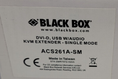 Black Box ServSwitch DVI-D USB KVM-over-Fiber Extender ACS261A-SM