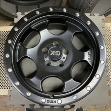 Kmc Xd131 Satin Black Rims 17 Inch Wheels 17x8 5x4.5 Single Wheel