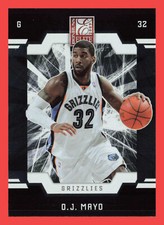 O.J. Mayo #54 2009-10 Donruss Elite Memphis Grizzlies