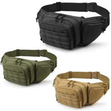 Concealed Carry Fanny Pack Holster Tactical Military Pistol Waist Pouch Gun Bag