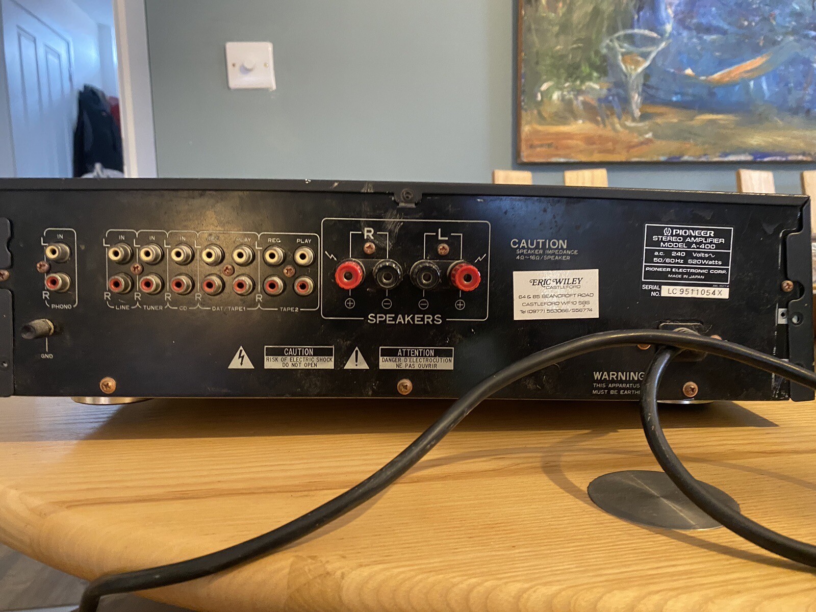 Pioneer A 400 Amplifier not working spares or repairs eBay