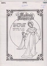 FORMAL DRESSPATTERN FOR 18-27-36 IN DOLL PATTERNS UNCUT FREE SHIP IN U S