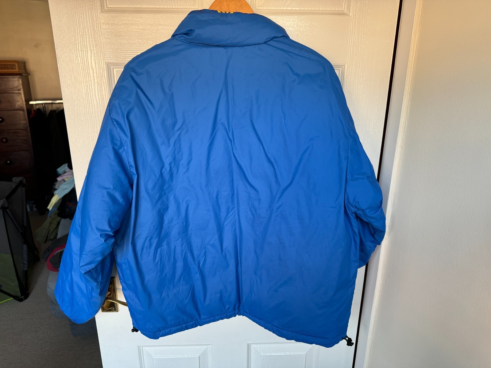 MENS SUPREME REVERSIBLE WATCHES JACKET FW20 BLUE QUILTED COAT MEDIUM BOMBER image 7