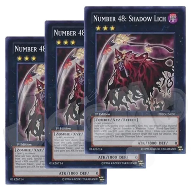 Yugioh - Number 48 Shadow Lich - 1st Edition NM - Plus Free