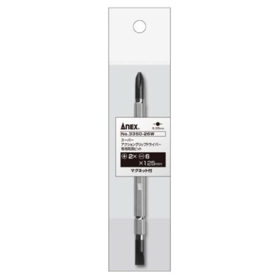 ANEX No. 3350-26W Super Action Grip Driver Exclusive Bit + 2x-6x125