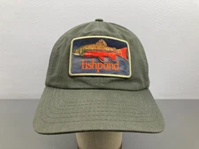 Fishpond Brookie Hat Ripstop Green Patch Snapback Cap New