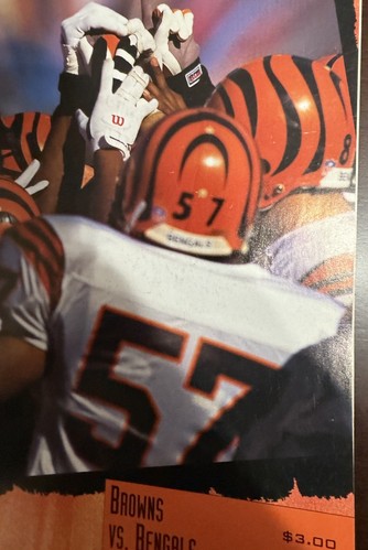 1995 Gameday NFL Program Football Cleveland Browns VS Cincinnati Bengals Dec 17 - Picture 2 of 5