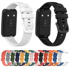 For huawei band7 Replacement Silicone Watch Strap Metal Interface Strap