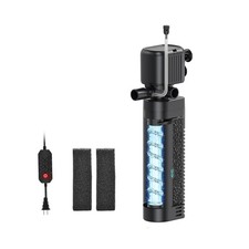 25W UV Aquarium Filter, 200 GPH Pump with Timer for 20-75 Gal Tanks... Fast Ship