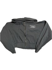 Abercrombie  Fitch Women's Grey Cropped Sweatshirt Medium