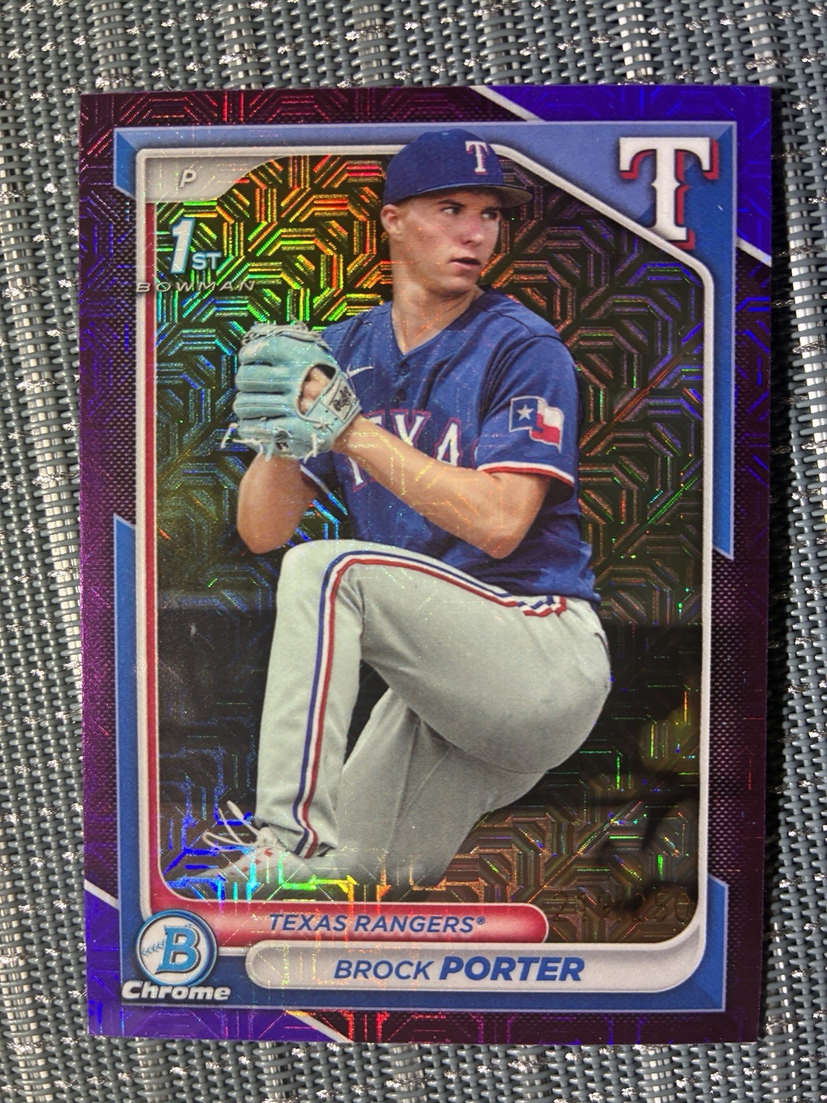 2024 Bowman Chrome Prospects Brock Porter #BCP-36 Purple MoJo /250