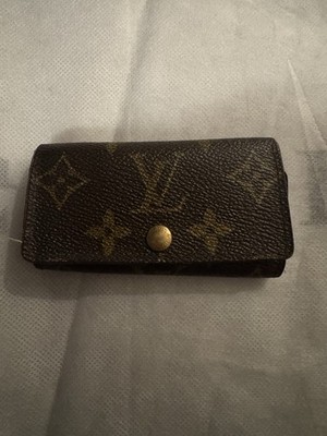 Authentic Vintage Louis Vuitton Monogram 4 Key Holder Case Made in France
