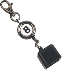 Billiard Chalk Holder  Pool Chalk Holder with Retractable Key Ring,Pool Table Acc