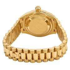 Rolex Lady Datejust Silver Diamond Dial Automatic 18 Carat Yellow Gold President 3