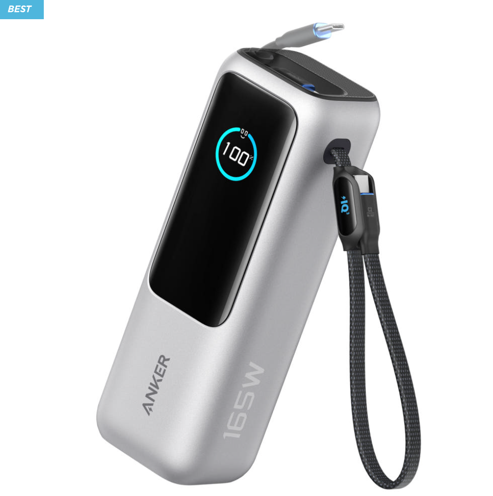 Anker 25K 165W Power Bank, 25000mAh 100W Fast Charging, Black