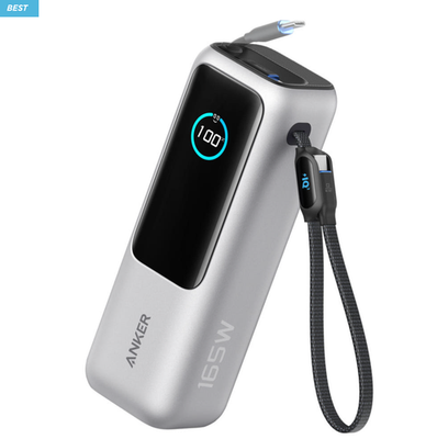 Anker モバイルバッテリー 25000mAh 165W Anker 25K 165W Power Bank, 25000mAh 100W Fast Charging, Black