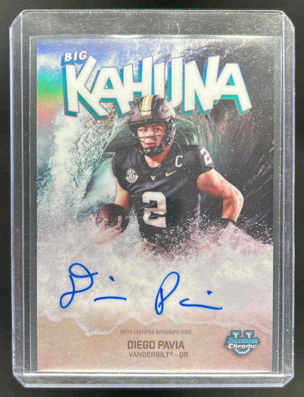 2025 Bowman Chrome U Diego Pavia The Big Kahuna Auto #BK-DP Commodores