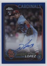 2024 Topps Chrome Update Auto Blue Refractor /150 Irving Lopez #RA-IL Auto 04tw