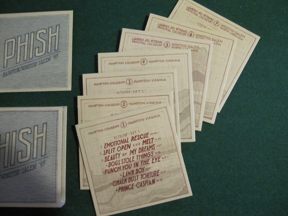 Phish Hampton/Winston-Salem '97 Box Set! Phish Hampton! 1997! Pre-owned Complete - Image 3 of 4