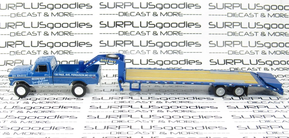 Greenlight 1:64 LOOSE 1974 FORD F-250 F250 Pickup w/BIGFOOT Gooseneck Trailer MW - Image 2 of 4