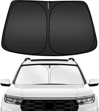 Windshield Sun Shade for 2016-2024, Custom Fit Foldable Front Window Sunshade Su