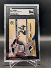 Marketplace image: 2023 Bowman Scouts' Top 100 Superfractor 1/1 #BTP-24 Ricky Tiedemann SGC 9