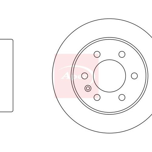 For VW CRAFTER 30-35 2E 2006 to 2016 BRAKE DISC (REAR) (SINGLE) DSK2449