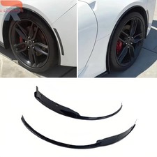 For Corvette C7 Z51 Stingray 2014-2019 Gloss Black Rear Wheel Trim Fender Flare