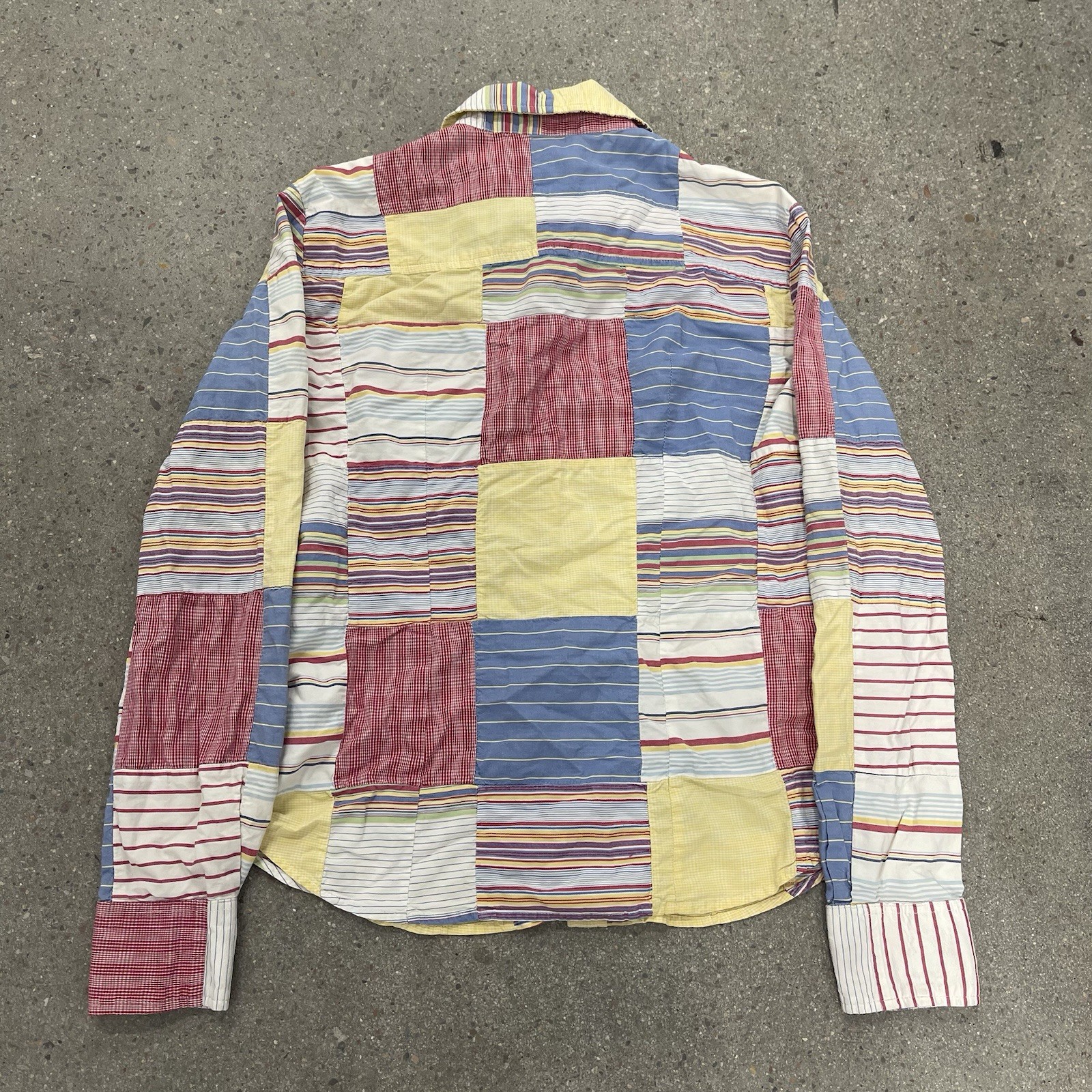 J Crew Madras Patchwork Button Up Long Sleeve Shi… - image 2