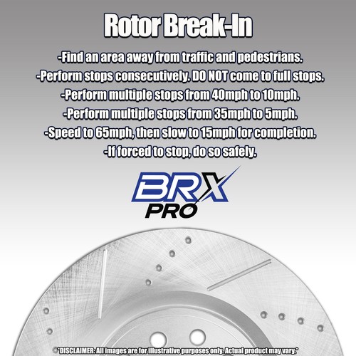 Front Brake Kit Rotors + Ceramic Pads for Ford Flex 2012-2019 - Foto 6 di 9