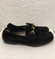 Gucci Black Suede 1953 Horsebit Loafers Size 8 UK/ 9 US K276