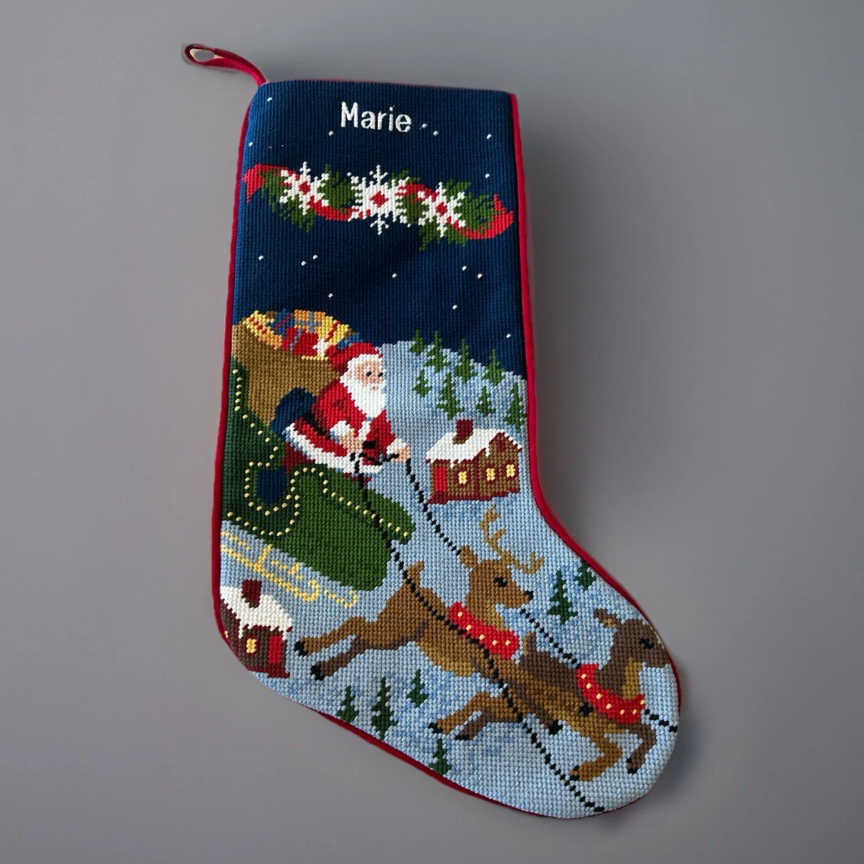 L.L.Bean Needlepoint Stocking - Thumbnail 2