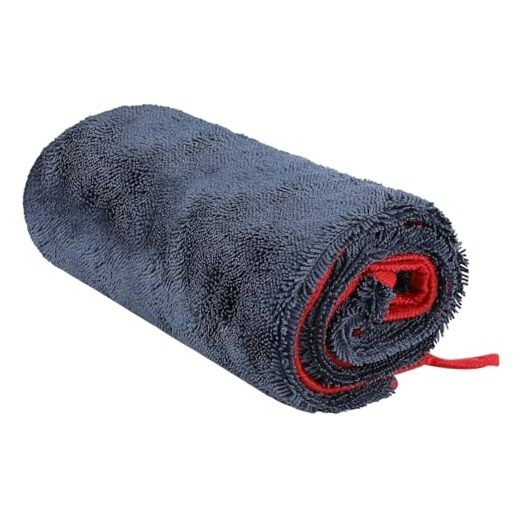  Car Drying Towel, 35.4"×23.6" Extra Large Microfiber Towel for Cars Gray+red