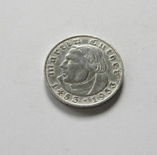 DRITTES REICH: 2 Reichsmark 1933 D "LUTHER", J. 352, sehr sch&ouml;n, II.