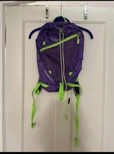 Purple and Green  JanSport Swim Bag