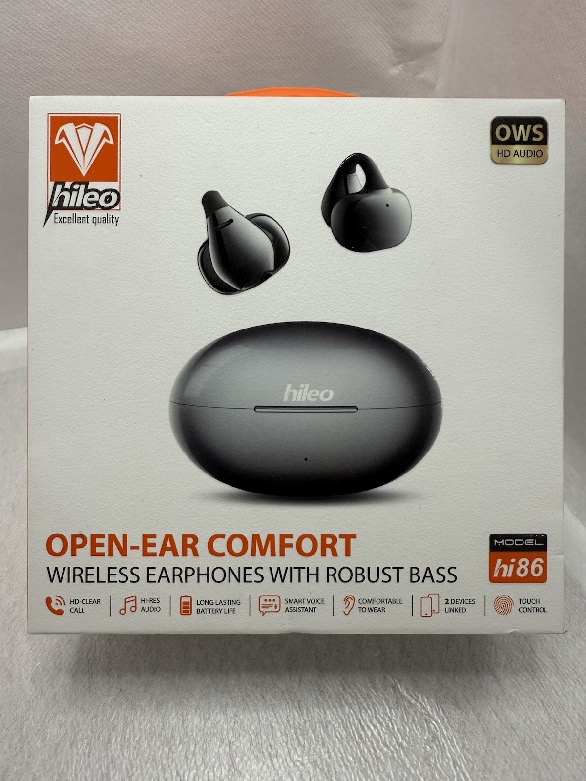 Écouteur bluetooth noir sans fil intra-auriculaire SportFit