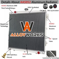 4-Row Aluminum Radiator fit 07-14,2008 Toyota Tundra Sequoia 4.6L 5.7L V8 Engine